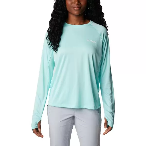 imageColumbia Womens Tidal Tee Vent Long SleeveGulf StreamWhite Logo
