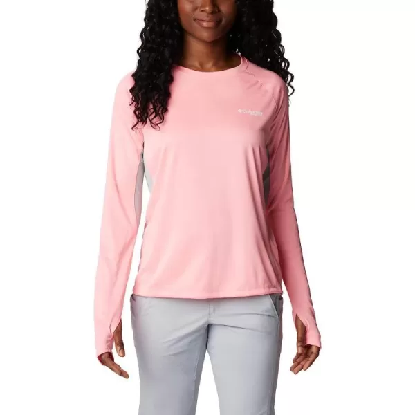 imageColumbia Womens Tidal Tee Vent Long SleevePink PopWhite Logo