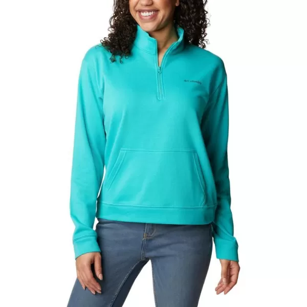 imageColumbia Womens Trek French Terry Half ZipBright Aqua