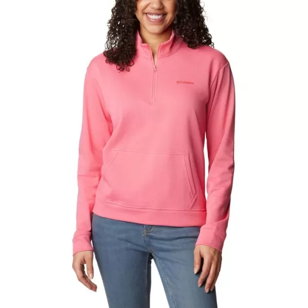 imageColumbia Womens Trek French Terry Half ZipCamellia Rose
