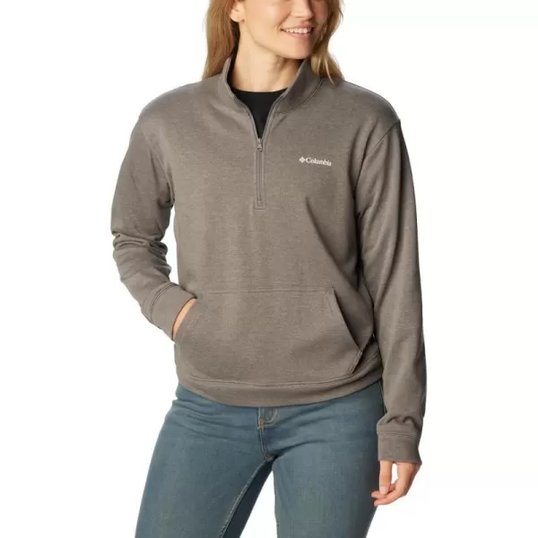 imageColumbia Womens Trek French Terry Half ZipCity Grey Heather
