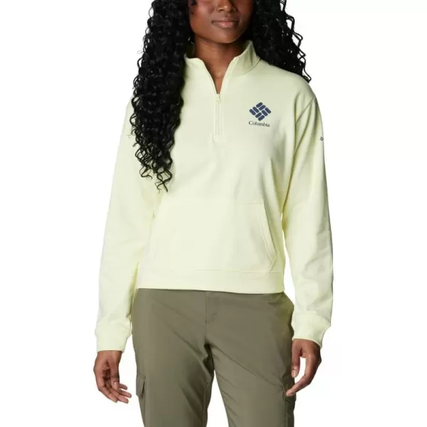 imageColumbia Womens Trek French Terry Half ZipEndiveNocturnal Stacked Logo
