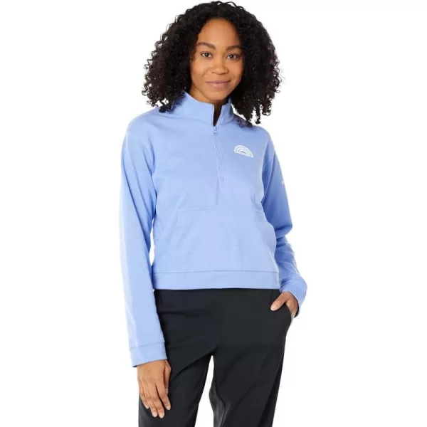 imageColumbia Womens Trek French Terry Half ZipSerenity HeatherRainbow