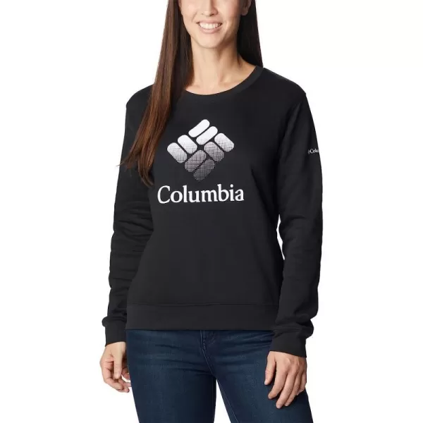 imageColumbia Womens Trek Graphic CrewBlackWhite Csc Stacked Logo