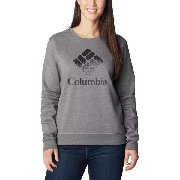 imageColumbia Womens Trek Graphic CrewCity Grey HeatherBlack Csc Stacked Logo