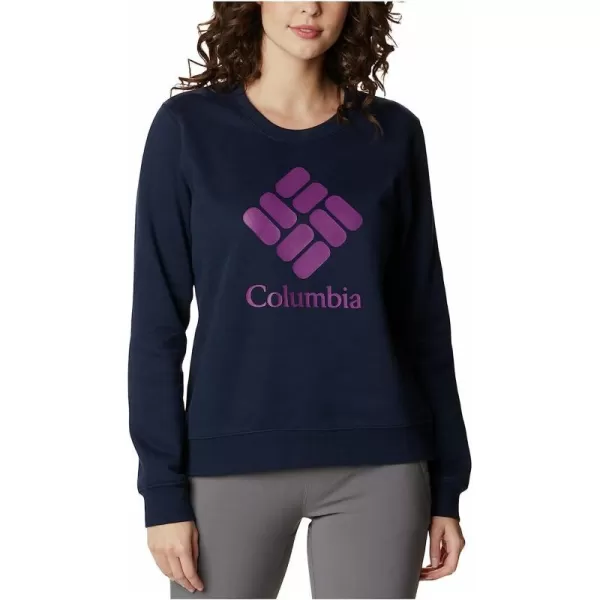 imageColumbia Womens Trek Graphic CrewCollegiate NavyStacked Gem