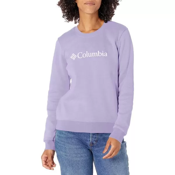 imageColumbia Womens Trek Graphic CrewFrosted PurpleWhite Logo