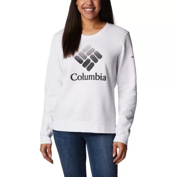imageColumbia Womens Trek Graphic CrewWhiteBlack Csc Stacked Logo