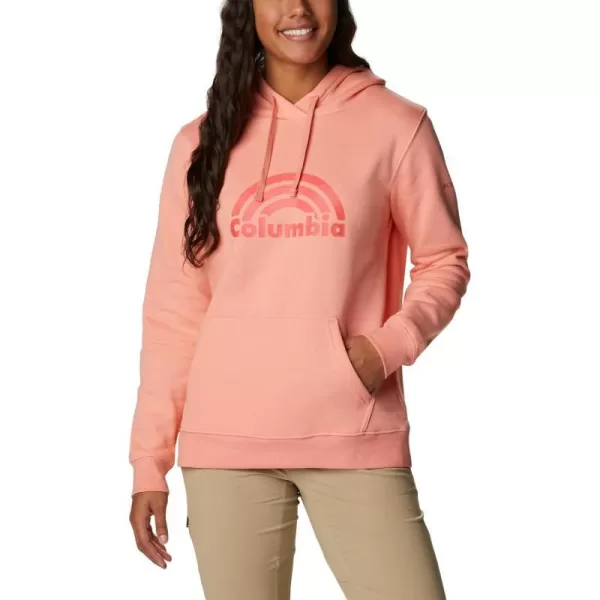 imageColumbia Womens Trek Graphic HoodieCoral ReefRainbow