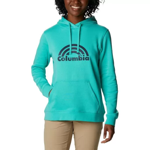 imageColumbia Womens Trek Graphic HoodieElectric TurquoiseRainbow