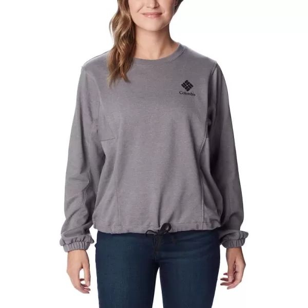 imageColumbia Womens Trek Seasonal Ft CrewCity Grey HeatherBlack Csc Stacked Logo