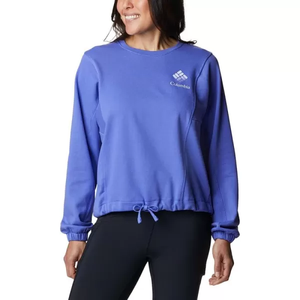 imageColumbia Womens Trek Seasonal Ft CrewPurple LotusPurple Tint Csc Stacked Logo