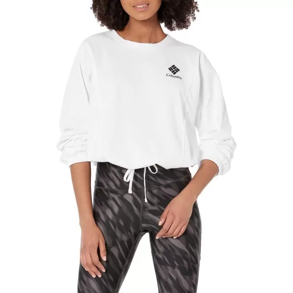 imageColumbia Womens Trek Seasonal Ft CrewWhiteBlack Csc Stacked Logo