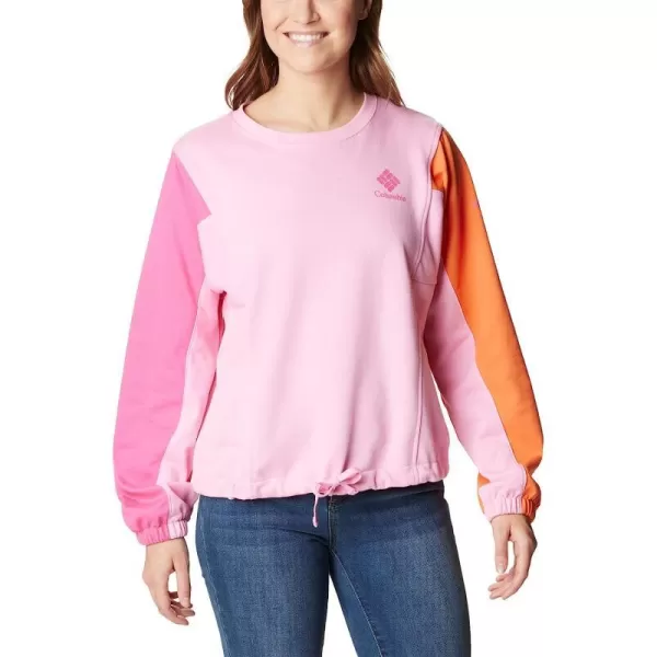 imageColumbia Womens Trek Seasonal Ft CrewWild RoseWld Grnm Csc Stacked Logo