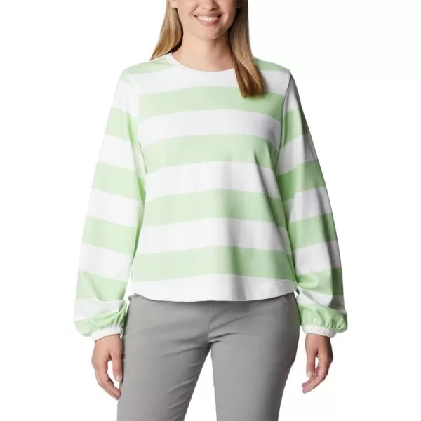 imageColumbia Womens Trek Seasonal Ft Graphic CrewKey WestRugby Stripe