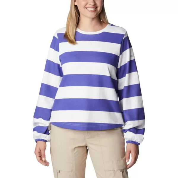imageColumbia Womens Trek Seasonal Ft Graphic CrewPurple LotusRugby Stripe