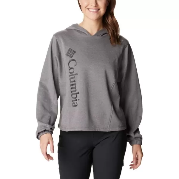 imageColumbia Womens Trek Seasonal Ft Hoodie City Grey HeatherBlack Logo LargeColumbia Womens Trek Seasonal Ft Hoodie City Grey HeatherBlack Logo Large