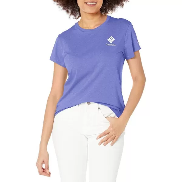 imageColumbia Womens Trek Short Sleeve Graphic TeePurple LotusCsc Stacked Mini Graphic