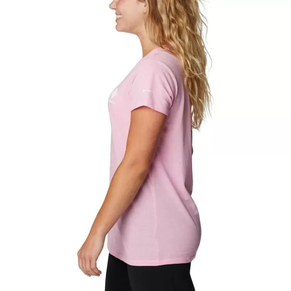 imageColumbia Womens Trek Short Sleeve Graphic TeeWild RoseCsc Stacked Mini Graphic