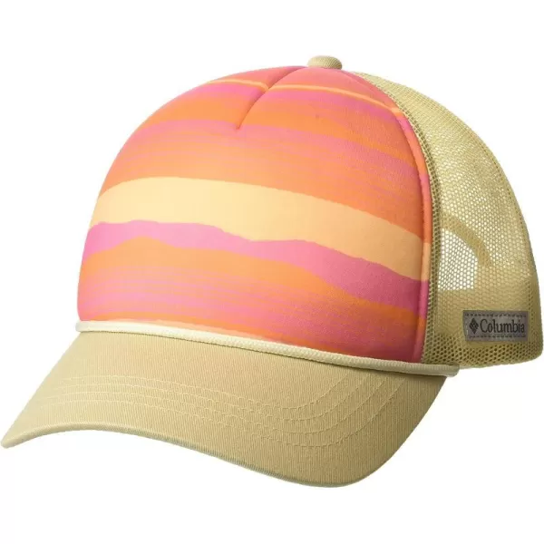 Sunset Orange Horizons Stripe/Chalk