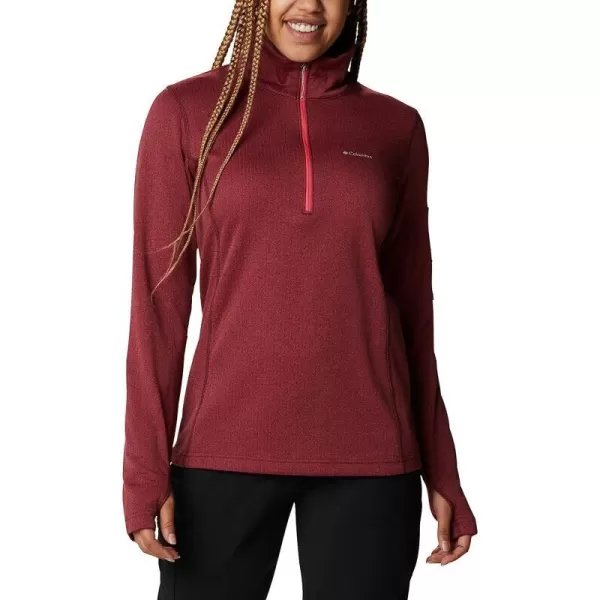 imageColumbia Womens W Park View Grid Fleece 12 ZipBright Geranium Heather