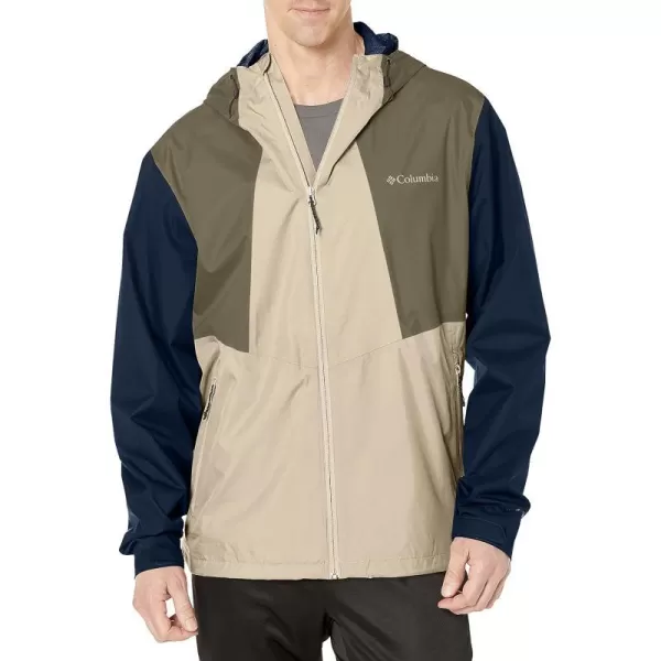imageColumbia mens Inner Limits II JacketAncient FossilCollegiate NavyStone Green
