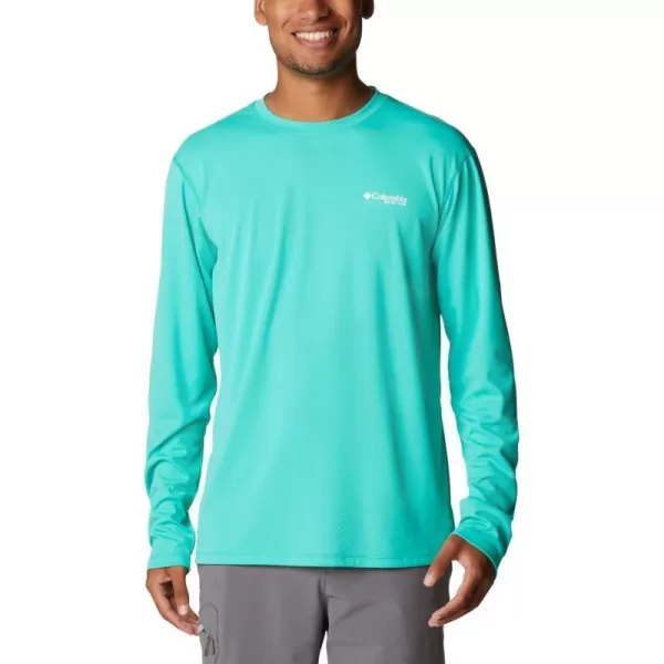 imageColumbia mens Pfg Zero Rules Long Sleeve ShirtElectric Turquoise