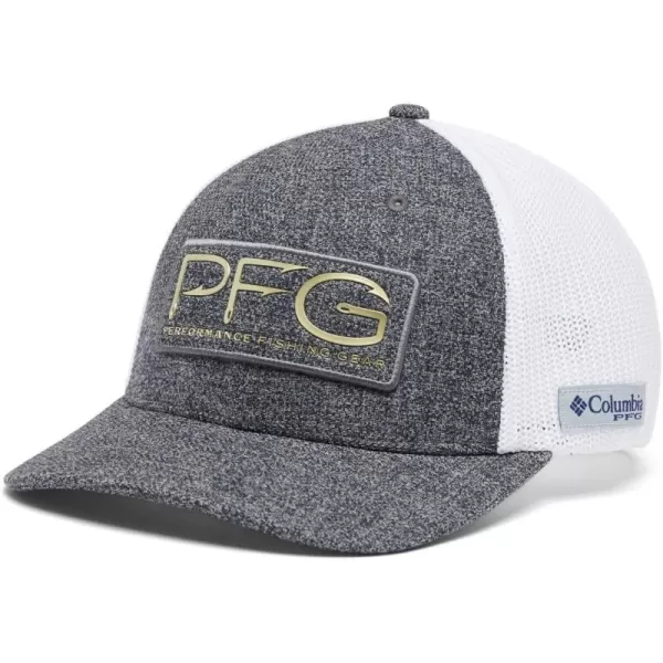 imageColumbia unisexadult Pfg Hooks Mesh Ball CapGrill HeatherGold