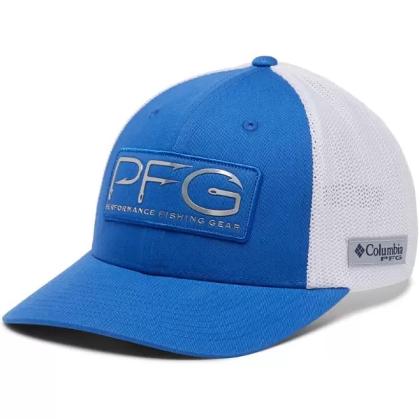 imageColumbia unisexadult Pfg Hooks Mesh Ball CapVivid BlueSilver