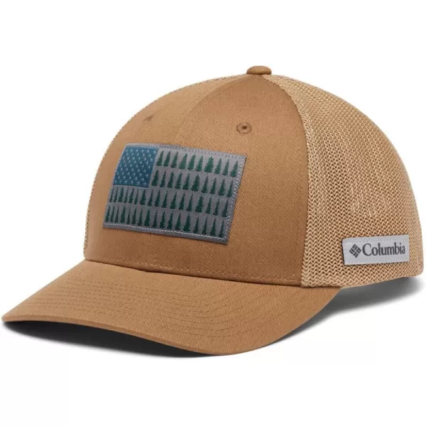 imageColumbia unisexadult Tree Flag Mesh Ball Cap  High CrownDelta