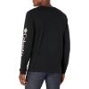 imageColumbia Mens Long Sleeve Tee Shirt Outdoors Fishing Camping HikingBlack With Sorbet