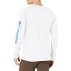imageColumbia Mens Long Sleeve Tee Shirt Outdoors Fishing Camping HikingWhite With Storm