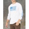 imageColumbia Mens Long Sleeve Tee Shirt Outdoors Fishing Camping HikingWhite With Storm