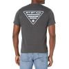 imageColumbia Mens PFG Graphic TShirtCharcoal Heather SailPfg Triangle
