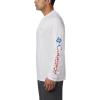 imageColumbia Mens Terminal Tackle PFG Sleeve Long Sleeve Shirt White Stars ampamp Stripes Large