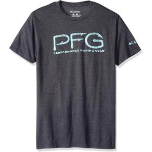 imageColumbia Mens PFG Graphic TShirtCharcoal HeatherPfg Hooks
