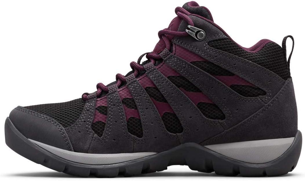 imageColumbia Womens Redmond V2 Mid Waterproof Hiking BootBlackBlack Cherry