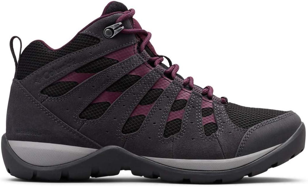 imageColumbia Womens Redmond V2 Mid Waterproof Hiking BootBlackBlack Cherry