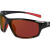 imageColumbia Mens Slick Creek Rectangular SunglassesShiny Black  RedOrange Revo