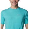 imageColumbia Mens Tech Trail Crew NeckBright Aqua Heather
