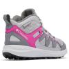 imageColumbia UnisexChild Peakfreak Rush Mid Waterproof Hiking BootTitanium Grey SteelWild Fuchsia