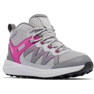 imageColumbia UnisexChild Peakfreak Rush Mid Waterproof Hiking BootTitanium Grey SteelWild Fuchsia