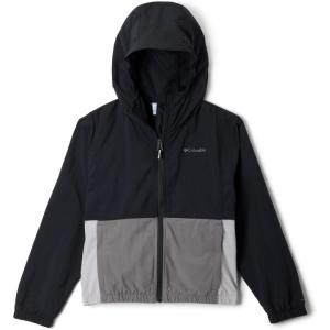 imageColumbia Girls Tabor Trail WindbreakerBlackColumbia GreyCity Grey