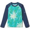 Bright Aqua Topo Palms/Dark Mountain