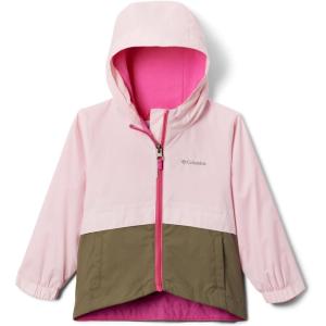 imageColumbia Girls RainZilla Ii JacketSatin PinkStone Green