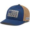imageColumbia Unisex Adult PFG Fish Flag Mesh Ball CapCarbonAncient FossilPNW Flag