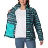 imageColumbia Womens Benton Springs Printed Full ZipBright Aqua Checkered Peaks