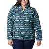 imageColumbia Womens Benton Springs Printed Full ZipBright Aqua Checkered Peaks