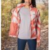 imageColumbia Womens Benton Springs Printed Full ZipFaded Peach Snowdrifts Tonal