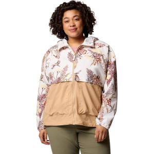imageColumbia Womens Spire Valley Printed WindbreakerSea Salt OutbackedCanoe
